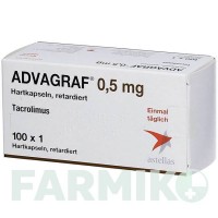АДВАГРАФ (ADVAGRAF) 0,5 мг капсулы 100 шт - Такролимус ORIFARM