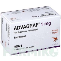 АДВАГРАФ (ADVAGRAF) 1 мг капсулы 100 шт - Такролимус 1 0 1 CAREFARM