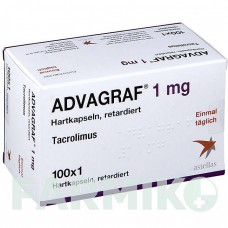 АДВАГРАФ (ADVAGRAF) 1 мг капсули 100 шт - Такролімус 1 0 1 CAREFARM