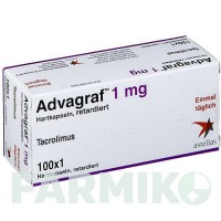 АДВАГРАФ (ADVAGRAF) 1 мг капсули 100 шт - Такролімус ASTELLAS PHARMA