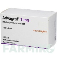 АДВАГРАФ (ADVAGRAF) 1 мг капсулы 100 шт - Такролимус AXICORP PHARMA