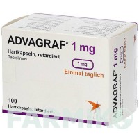АДВАГРАФ (ADVAGRAF) 1 мг капсули 100 шт - Такролімус DOCPHARM