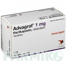 АДВАГРАФ (ADVAGRAF) 1 мг капсули 100 шт - Такролімус EMRA-MED