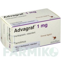 АДВАГРАФ (ADVAGRAF) 1 мг капсули 100 шт - Такролімус FD PHARMA