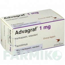 АДВАГРАФ (ADVAGRAF) 1 мг капсулы 100 шт - Такролимус FD PHARMA