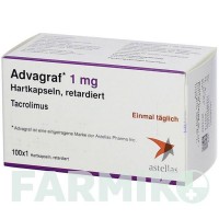 АДВАГРАФ (ADVAGRAF) 1 мг капсули 100 шт - Такролімус KOHLPHARMA