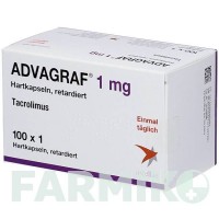 АДВАГРАФ (ADVAGRAF) 1 мг капсули 100 шт - Такролімус ORIFARM