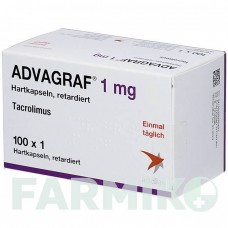 АДВАГРАФ (ADVAGRAF) 1 мг капсулы 100 шт - Такролимус ORIFARM