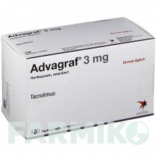 АДВАГРАФ (ADVAGRAF) 3 мг капсули 50 шт - Такролімус ABACUS MEDICINE