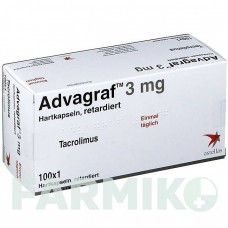 АДВАГРАФ (ADVAGRAF) 3 мг капсулы 30 шт - Такролимус ASTELLAS PHARMA