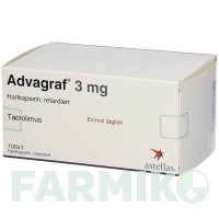 АДВАГРАФ (ADVAGRAF) 3 мг капсули 100 шт - Такролімус FD PHARMA