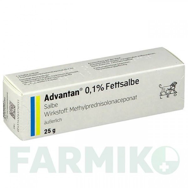 АДВАНТАН (ADVANTAN) 0,1% мазь 25 г - Метилпреднізолон LEO PHARMA