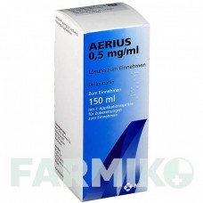 ЭРИУС (AERIUS) 0,5 мг/мл раствор 150 мл - Дезлоратадин DOCPHARM