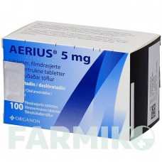 ЭРИУС (AERIUS) 5 мг таблетки 100 шт - Дезлоратадин CC PHARMA