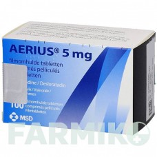 ЭРИУС (AERIUS) 5 мг таблетки 100 шт - Дезлоратадин DOCPHARM