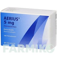 ЭРИУС (AERIUS) 5 мг таблетки 20 шт - Дезлоратадин ORIFARM
