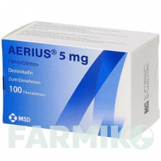 ЭРИУС (AERIUS) 5 мг таблетки 100 шт - Дезлоратадин PHARMA GERKE