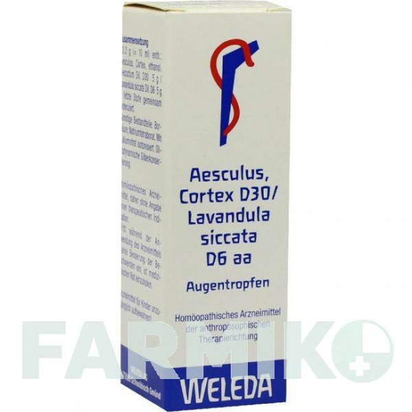 ЭСКУЛЮС КОРТЕКС (AESCULUS CORTEX) D 30 глазные капли 10 мл - Гомеопатия WELEDA