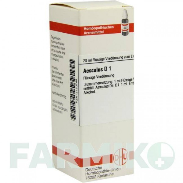 ЭСКУЛЮС (AESCULUS) D 1 раствор 20 мл - Гомеопатия DHU