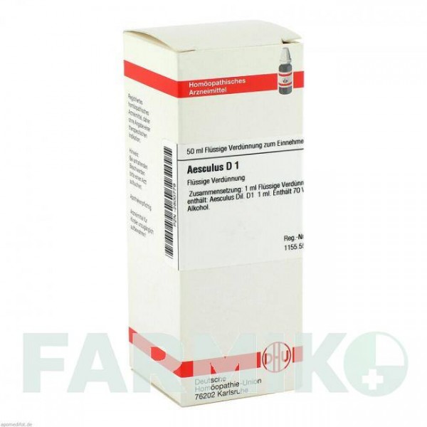 ЕСКУЛЮС (AESCULUS) D 1 розчин 50 мл - Гомеопатія DHU