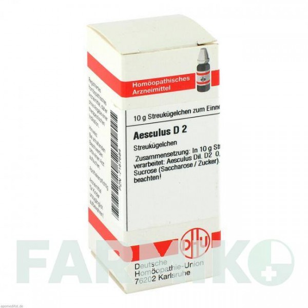 ЭСКУЛЮС (AESCULUS) D 2 глобули 10 г - Гомеопатия DHU