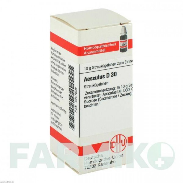ЭСКУЛЮС (AESCULUS) D 30 глобули 10 г - Гомеопатия DHU