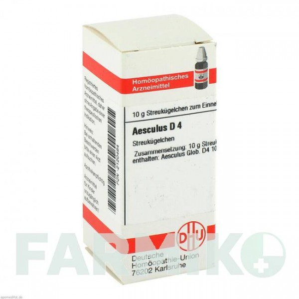 ЭСКУЛЮС (AESCULUS) D 4 глобули 10 г - Гомеопатия DHU