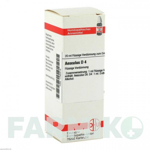 ЭСКУЛЮС (AESCULUS) D 4 раствор 20 мл - Гомеопатия DHU