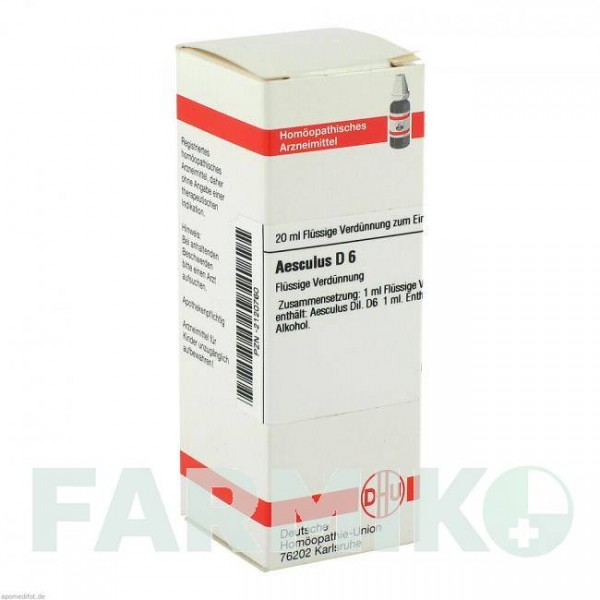 ЕСКУЛЮС (AESCULUS) D 6 розчин 20 мл - Гомеопатія DHU
