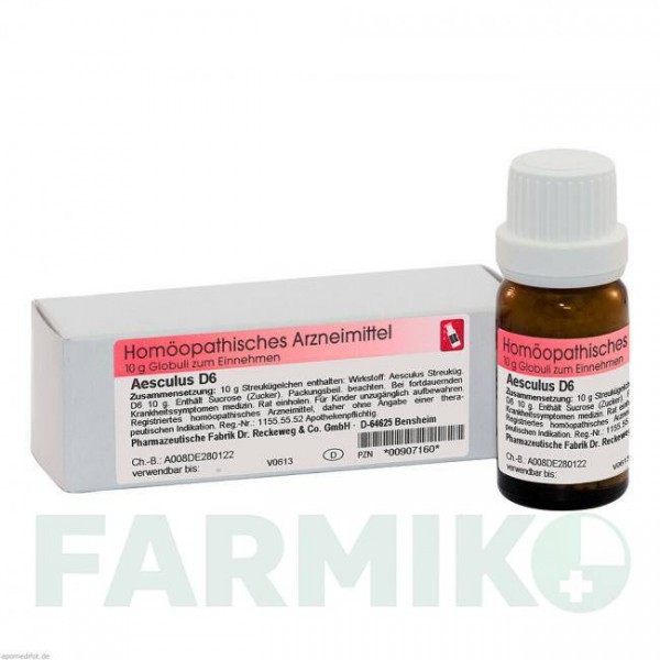 ЕСКУЛЮС (AESCULUS) D 6 глобули 10 г - Гомеопатія DR.RECKEWEG