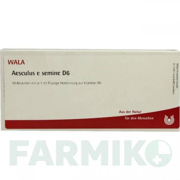 ЭСКУЛЮС (AESCULUS) D 6 ампулы 10x1 мл - Гомеопатия WALA HEILMITTEL
