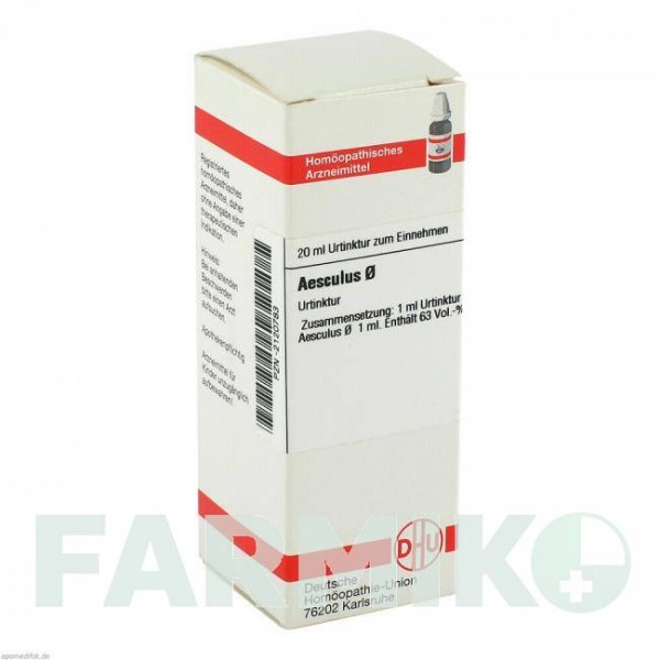 ЭСКУЛЮС (AESCULUS) раствор 20 мл - Гомеопатия DHU