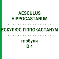 ЭСКУЛЮС ГИППОКАСТАНУМ (AESCULUS HIPPOCASTANUM) D 4 глобули 10 г - Гомеопатия SPAGYRA
