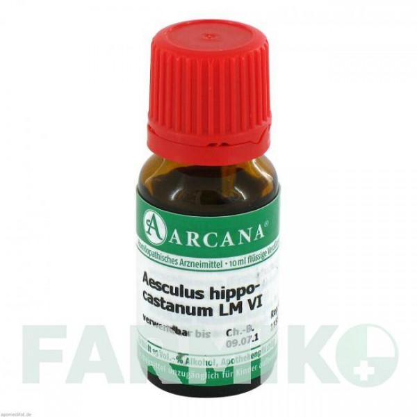 ЕСКУЛЮС ГІППОКАСТАНУМ (AESCULUS HIPPOCASTANUM) LM 6 розчин 10 мл - Гомеопатія ARCANA DR.SEWERIN