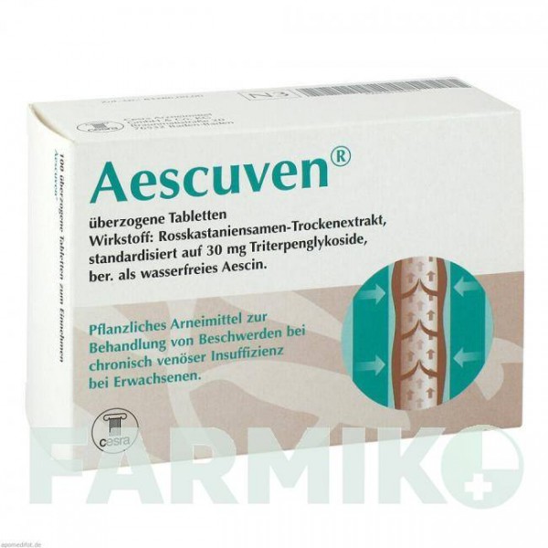 ЭСКУВЕН (AESCUVEN) таблетки 100 шт - Плоды конского каштана CESRA