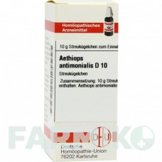 ЭТИОПС АНТИМОНИАЛИС (AETHIOPS ANTIMONIALIS) D 10 глобули 10 г - Гомеопатия DHU