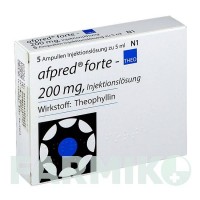 АФПРЕД (AFPRED) 200 мг раствор 5x5 мл - Теофиллин GLENWOOD