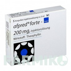 АФПРЕД (AFPRED) 200 мг раствор 5x5 мл - Теофиллин GLENWOOD