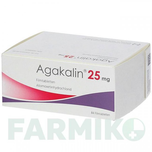 АГОКАЛІН (AGAKALIN) 25 мг таблетки 84 шт - Атомоксетин MEDICE PUTTER