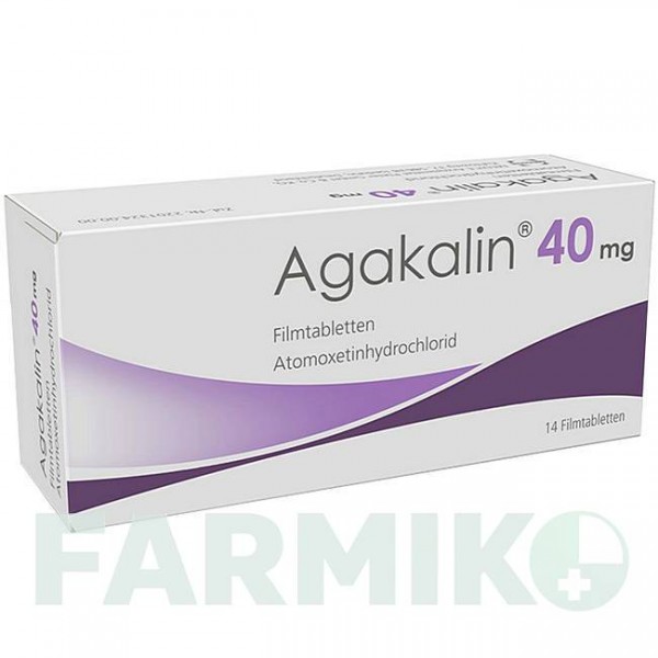 АГОКАЛИН (AGAKALIN) 40 мг таблетки 14 шт - Атомоксетин MEDICE PUTTER