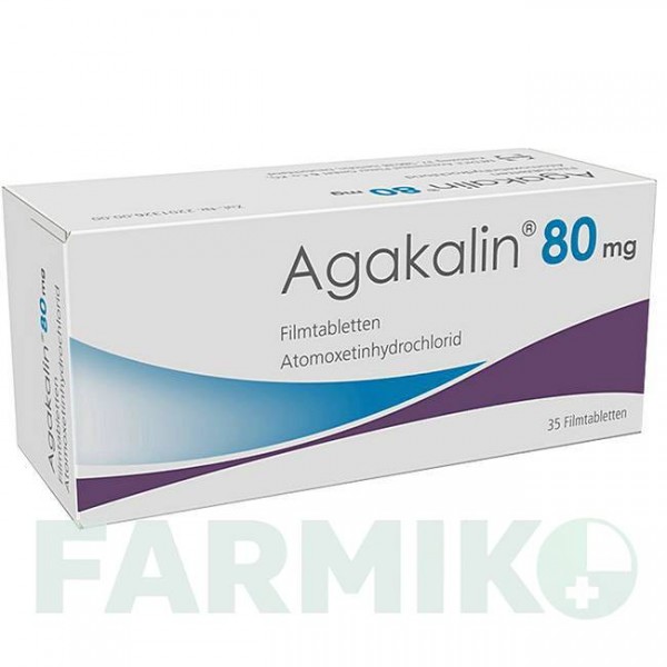 АГОКАЛІН (AGAKALIN) 80 мг таблетки 35 шт - Атомоксетин MEDICE PUTTER