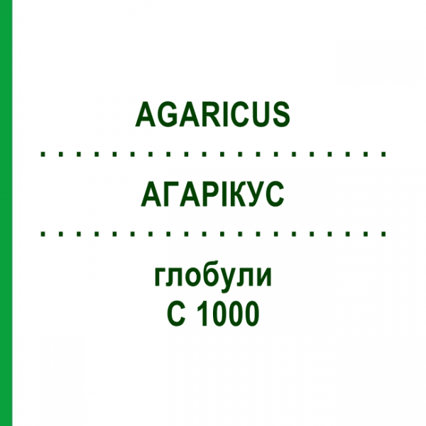 АГАРИКУС (AGARICUS) C 1000 глобули 0,5 г - Гомеопатия GUDJONS