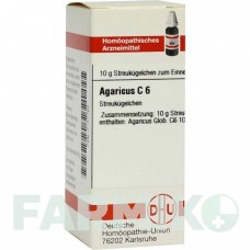 АГАРИКУС (AGARICUS) C 6 глобули 10 г - Гомеопатия DHU