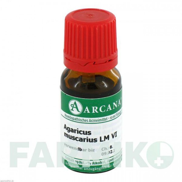 АГАРИКУС МУСКАРИУС (AGARICUS MUSCARIUS) LM 6 раствор 10 мл - Гомеопатия ARCANA DR.SEWERIN