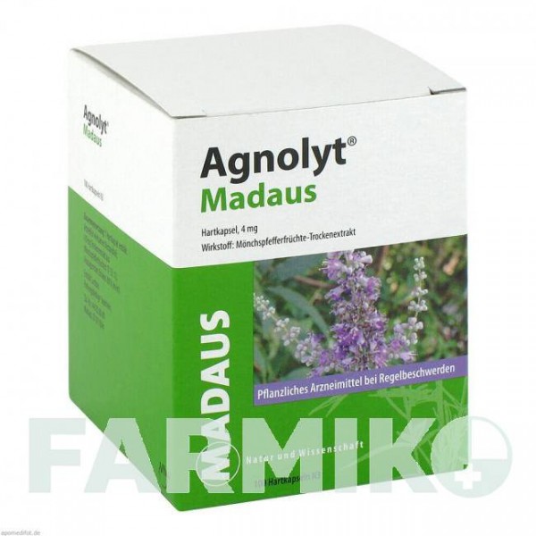 АГНОЛИТ (AGNOLYT) капсулы 100 шт - Плоды целомудренного дерева MEDA PHARMA