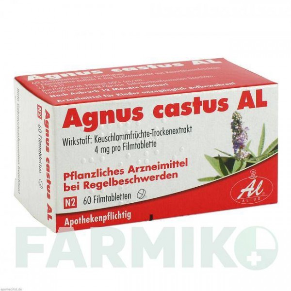 АГНУС КАСТУС (AGNUS CASTUS) таблетки 60 шт - Плоды целомудренного дерева ALIUD PHARMA