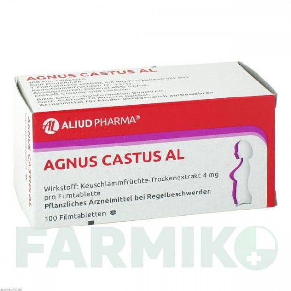 АГНУС КАСТУС (AGNUS CASTUS) таблетки 100 шт - Плоды целомудренного дерева ALIUD PHARMA