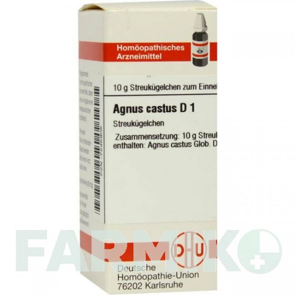 АГНУС КАСТУС (AGNUS CASTUS) D 1 глобули 10 г - Гомеопатия DHU