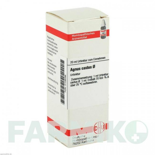 АГНУС КАСТУС (AGNUS CASTUS) D 1 розчин 20 мл - Гомеопатія DHU