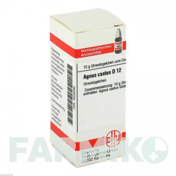 АГНУС КАСТУС (AGNUS CASTUS) D 12 глобули 10 г - Гомеопатия DHU